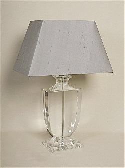 ALEXANDERS 36CM CRYSTAL OBLONG LAMP